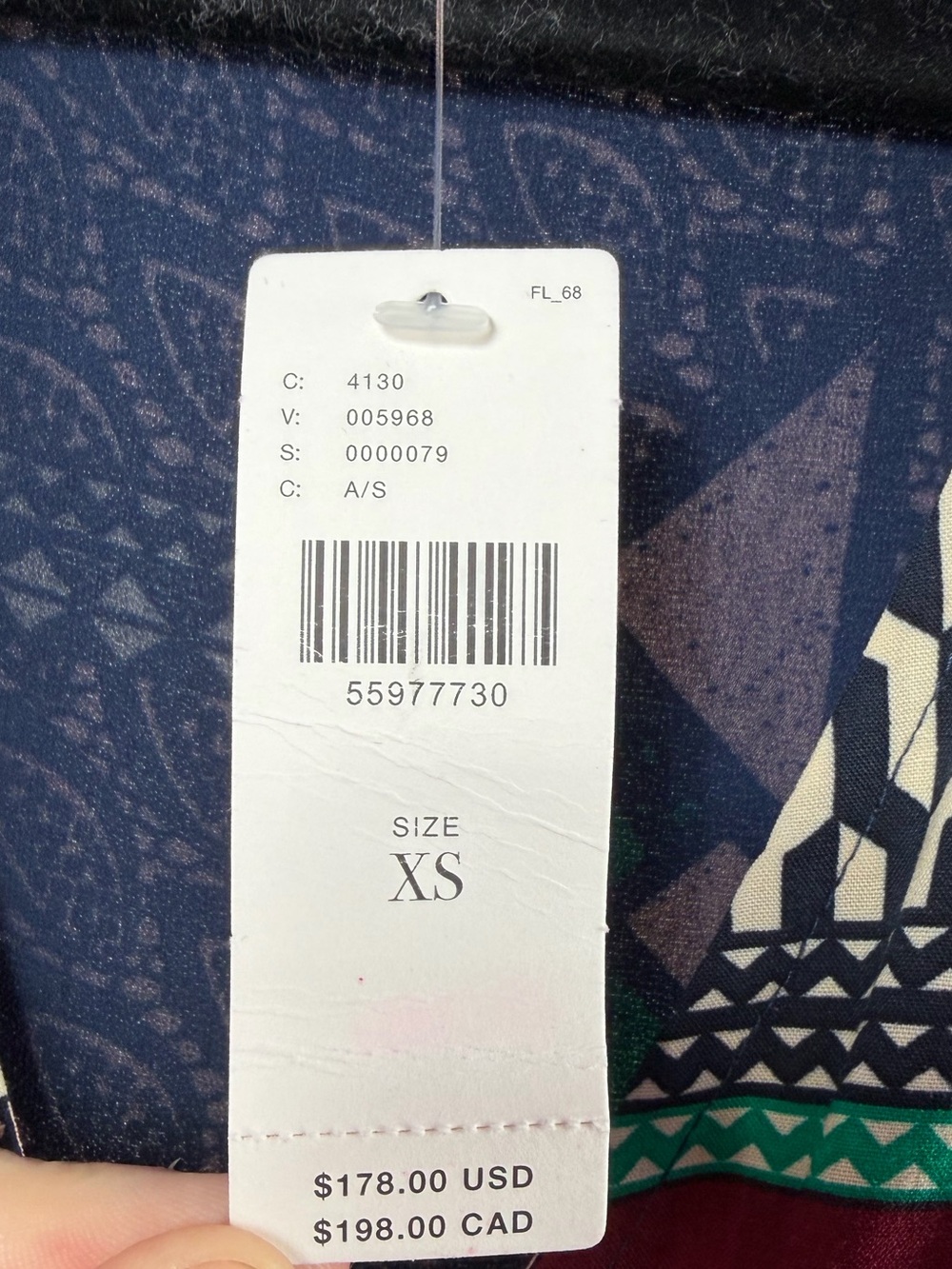 NWT Anthropologie Porridge Multi Color Abstract Patch Work Wrap Maxi Dress XS - Picture 6 of 10